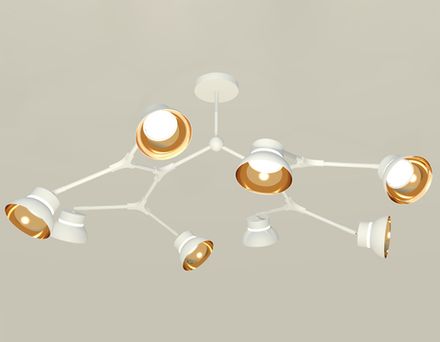 Комплект подвесного поворотного светильника XB9059101/8 SWH/PYG/CL белый песок/золото желтое полированное/прозрачный GX53 (C9059, N8144)