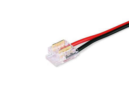 Соединитель гибкий односторонний COB 12/24V для лент 8/10mm GS7375 (2 конт.) (10шт. в комплекте)