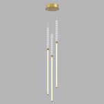 6639/33L HIGHTECH ODL24 291 металл/античная бронза/белые бусы из акрила Подвесной светильник IP 20 LED 33W 3500K 220V MONELLA
