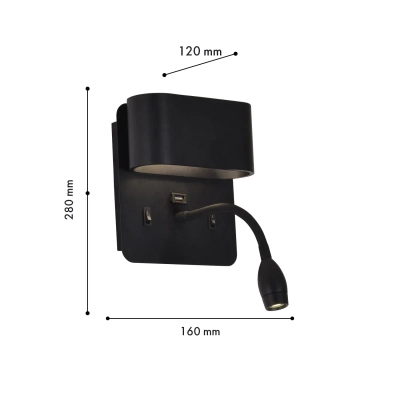 Бра Parret 4476-2W, LED*4W + LED*1.5W, 220LM, 4000K. ТМ F-Promo