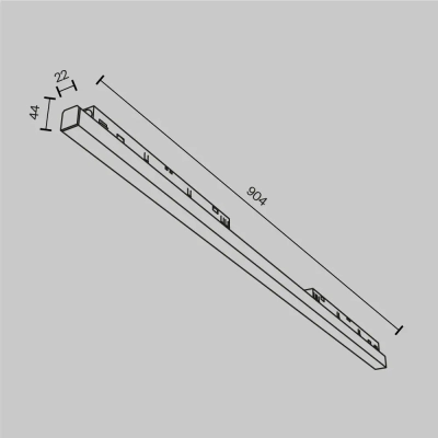 Трековый светильник Базис / Basis Exility 2700-6000K 30Вт 120° Dim Dali1, TR030-4-30WTW-DD-W. TM Maytoni