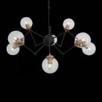 SL234.402.08 Люстра потолочная ST-Luce Черный, Золото/Прозрачный E27 8*40W (из 2-х коробок)