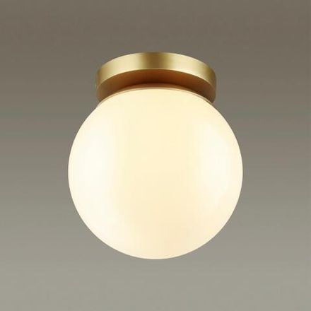 4247/1C HIGHTECH ODL21 395 золотист/металл/белый/акрил Потолочный светильник IP44 E27 LED max 5W BOSCO