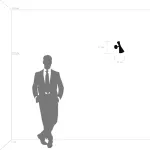 816617 Бра DUMO 1х40W E14 ЧЕРНЫЙ МАТОВЫЙ/ЗОЛОТО