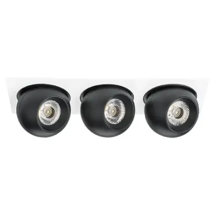 i536727272 Светильник INTERO LED 9W*3 850LM*3 24G БЕЛЫЙ/ЧЕРНЫЙ 3000K (217536+217072+217072+217072)