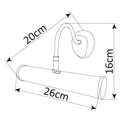 Подсветка для картин Arte Lamp PICTURE LIGHTS BASIC A5023AP-1AB, 1хE14