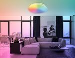 Светильник светодиодный RGB с пультом  FZ1610 FR матовый IP20 40W 3000-6500K+RGB 410*100 (ПДУ ИК)
