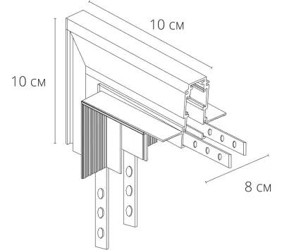 Коннектор угловой внутренний для магнитного шинопровода Arte Lamp EXPERT-ACCESSORIES A590906