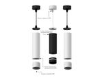 Корпус светильника накладной для насадок D60mm C6323 SBK черный песок D60*H100mm MR16 GU5.3