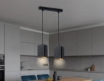 Светильник подвесной TN5133/2 BK черный E27/2 max 40W 260*80*1150