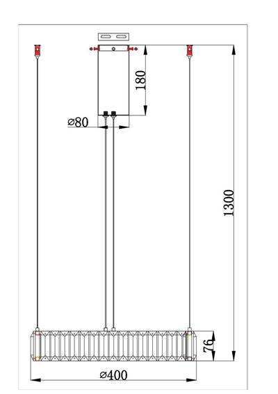 Подвесная люстра Divinare RENATA 1135/17 SP-25, 1хLED