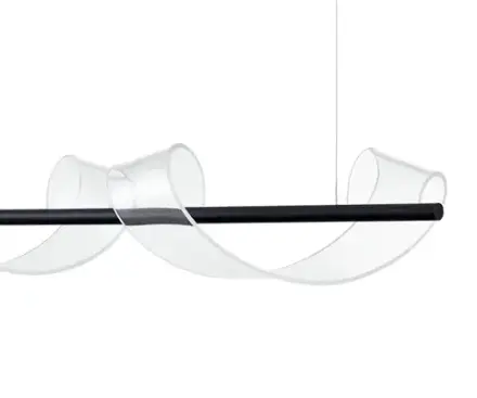 08042-2AS,19 Подвес Илина черный w90*20 h150 Led 28W (4000K)