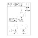 SLE111201-01 Бра Никель, прозрачный/Белый E14 1*40W
