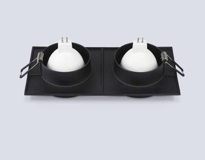 Светильник встраиваемый TN30712/2 BK черный GU5.3/2 182*92*36