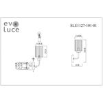 SLE1127-101-01 Бра Хром/Прозрачный E14 1*40W