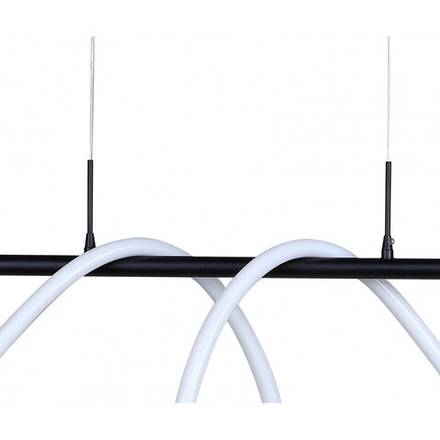 08041,19(4000K) Подвес диммируемый Далия черный w135*20 h150 Led 72W (4000К) с пультом ДУ