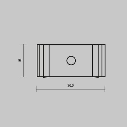 Комплект креплений (для профиля 35×35) 4 шт., ALM-3535A-MT 642032. TM Maytoni