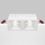 Встраиваемый светильник Alfa LED 4000K 2x15Вт 36°, DL043-02-15W4K-SQ-W. TM Maytoni