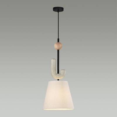 5410/1 MODERN ODL_EX24 167 черный матов./бежевый/металл/полирезин/ткань Подвес E14 1*40W BAGEL