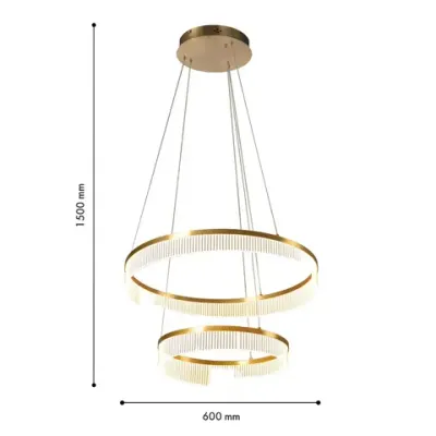 Подвесная люстра Secrecy 4678-6P, LED*50W, 3100LM, 3000K, IP20. ТМ F-Promo