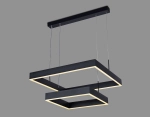 Светильник светодиодный подвесной с пультом FA6633/2 BK черный 108W 600*600*720 (ПДУ РАДИО 2.4G)