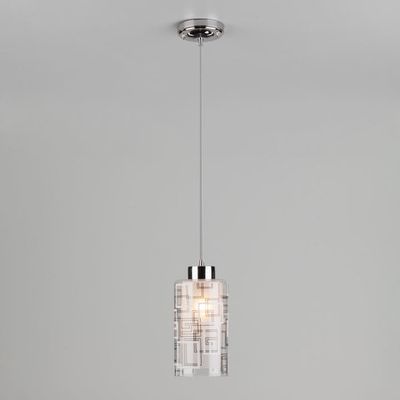 Подвесной светильник с плафоном 50002/1 хром