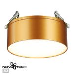 358754 SPOT NT21 274 матовое золото Светильник встраиваемый светодиодный IP20 LED 24W 4000K 2100Лм 100-265V PROMETA