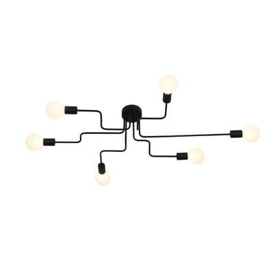 SL419.442.06 Люстра потолочная Черный E27 6*60W