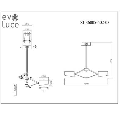 SLE6005-502-03 Светильник потолочный Белый, Хром/Белый LED 3*10W