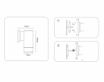 Светильник уличный настенный архитектурный ST3819 BK/CL черный/прозрачный IP54 GU10 max 35W 187*90*160