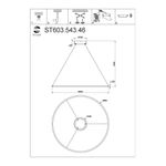 ST603.543.46 Светильник подвесной ST-Luce Белый/Белый LED 1*46W 4000K