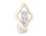 Настенный светодиодный светильник с хрусталем FA284 WH белый 15W 260*230*60