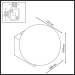 7124/1WA NATURE ODL25 671 светильник белый/стекло/металл IP54 LED 1*G9 LED*5W 220-240V VIVA