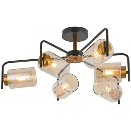 IL8248-6COU-79 BK GD светильник потолочный ILLUMICO, E27х6