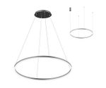 08213,12A(4000K) Подвес Тор матовый никель d60 h150 Led 33W (4000K) 2 типа крепления