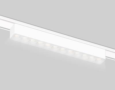 Светильник светодиодный трековый для шинопровода Magnetic Ultra Slim GV1407 WH белый IP20 12W 4200K 48V 24° 230*26*24