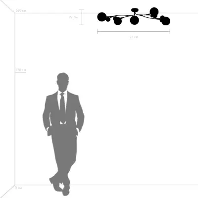 815553 Люстра CROCO 5х5W (led) G9 ЗОЛОТО/БЕЛЫЙ Lightstar