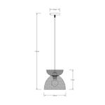 Подвесной светильник Arte Lamp CASTELLO A7065SP-1BK, 1хE27