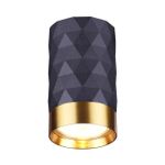 4287/1C HIGHTECH ODL22 403 черный/золотистый/металл Потолочный светильник IP20 LED GU10 max 10W AD ASTRUM