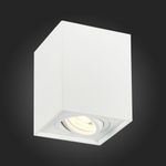 ST109.507.01 Светильник потолочный Мат. белый GU10 1*50W  L100xW100xH123 220V Без ламп