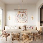 5444/1A PENDANT ODL_EX26 бежевый/античная бронза/металл/керамика Подвес E27 1*40W KARELIA