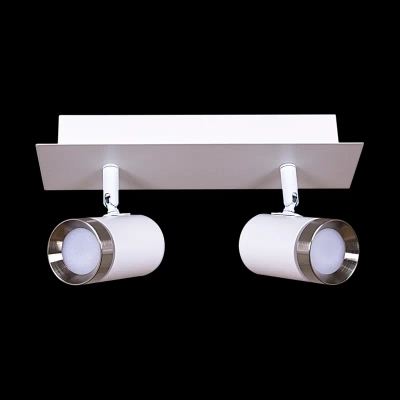 84281-9.5-002RT LED2*5W WT+SN светильник точечный поворотный Reluce, LEDх2