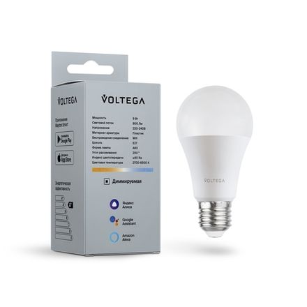 Светодиодная лампа Wi-Fi A60 E27 9W 2700K-6500K MIX DIM, 2429. TM Maytoni