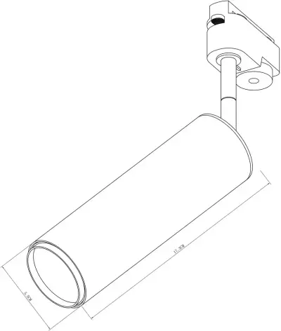Трековый светильник Arte Lamp PERISCOPIO A1412PL-1BK, LED