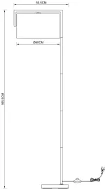 Торшер Arte Lamp APEROL A5031PN-1SS, 1хE27