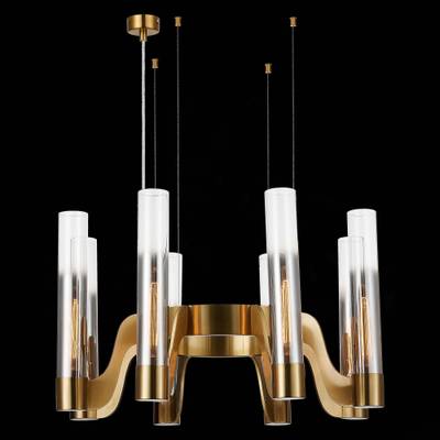 SL1235.303.08 Люстра подвесная ST-Luce Латунь/Хром, Прозрачный E14 8*40W