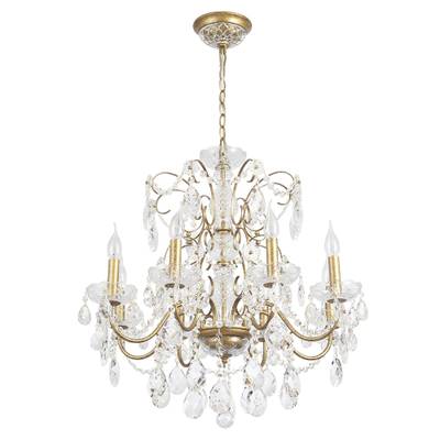 Люстра Crystal Lux ODELIS SP8 GOLD 2571/308