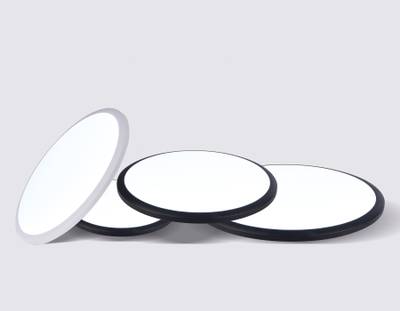 Потолочный светодиодный светильник FZ1233 BK черный IP44 22W 6400К D260*55 (Без ПДУ)