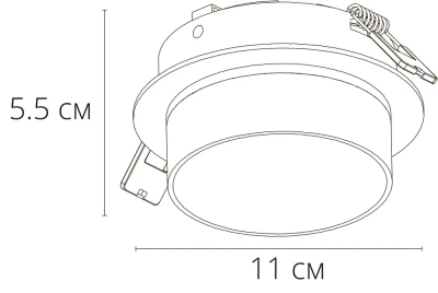 Точечный встраиваемый светильник Arte Lamp IMAI A2264PL-1BK, GX53