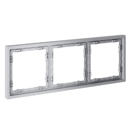 VLS100316 Рамка пластиковая VOLTUM S70 на 3 поста, (серый). (ТМ Maytoni)